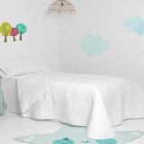 Sengetppe (vattppe) HappyFriday Basic Kids Arista Hvid 200 x 260 cm #3