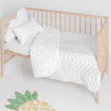 Sengetppe (vattppe) HappyFriday Basic Kids Arista Hvid 100 x 130 cm #2