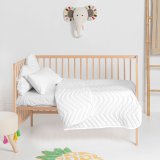 Sengetppe (vattppe) HappyFriday Basic Kids Arista Hvid 100 x 130 cm #3