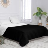 Sengetppe med to sider HappyFriday Basic Dash Sort 260 x 260 cm #2