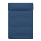 Sengetppe med to sider HappyFriday Basic Dash Hvid Marinebl 180 x 260 cm #1