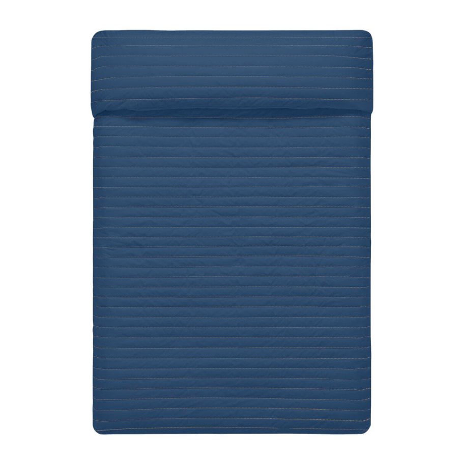 Sengetppe med to sider HappyFriday Basic Dash Hvid Marinebl 180 x 260 cm #1