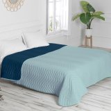 Sengetppe med to sider HappyFriday Basic Arista Marinebl Mint 270 x 260 cm #6