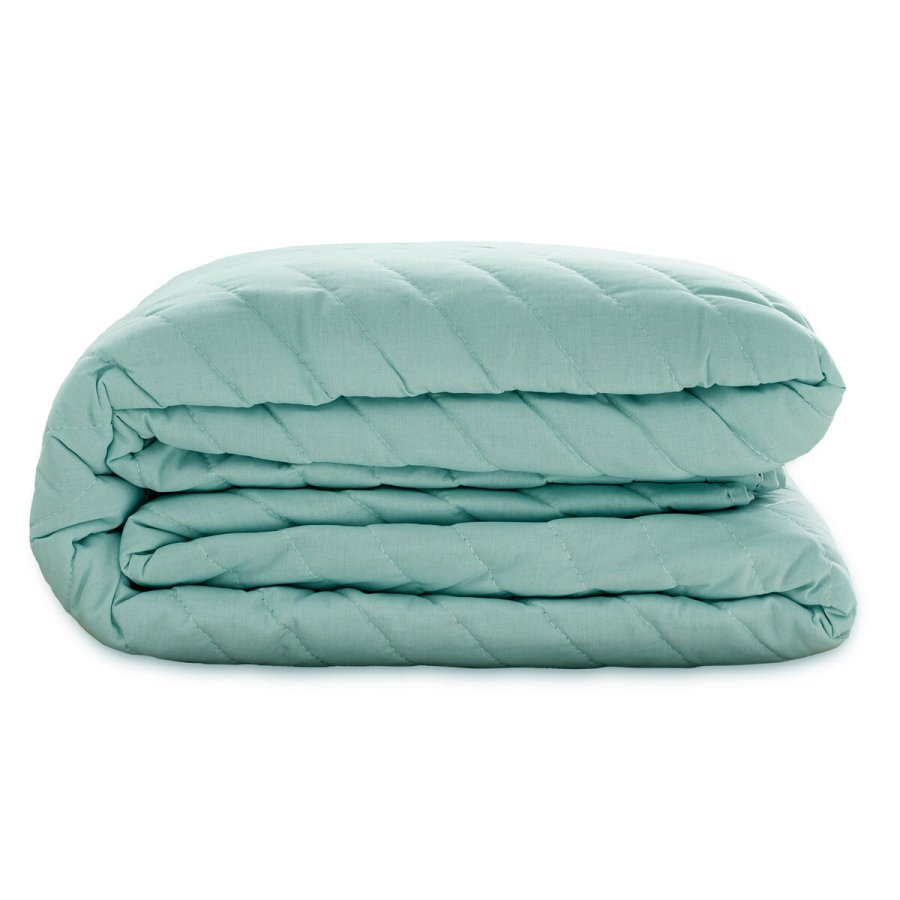 Sengetppe med to sider HappyFriday Basic Arista Marinebl Mint 270 x 260 cm #11