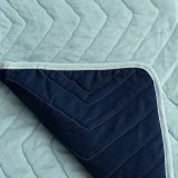 Sengetppe med to sider HappyFriday Basic Arista Marinebl Mint 270 x 260 cm #16