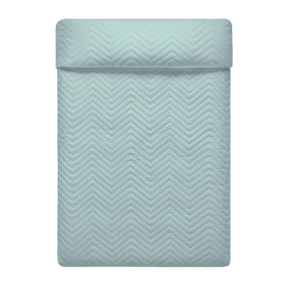Sengetppe med to sider HappyFriday Basic Arista Marinebl Mint 270 x 260 cm #1