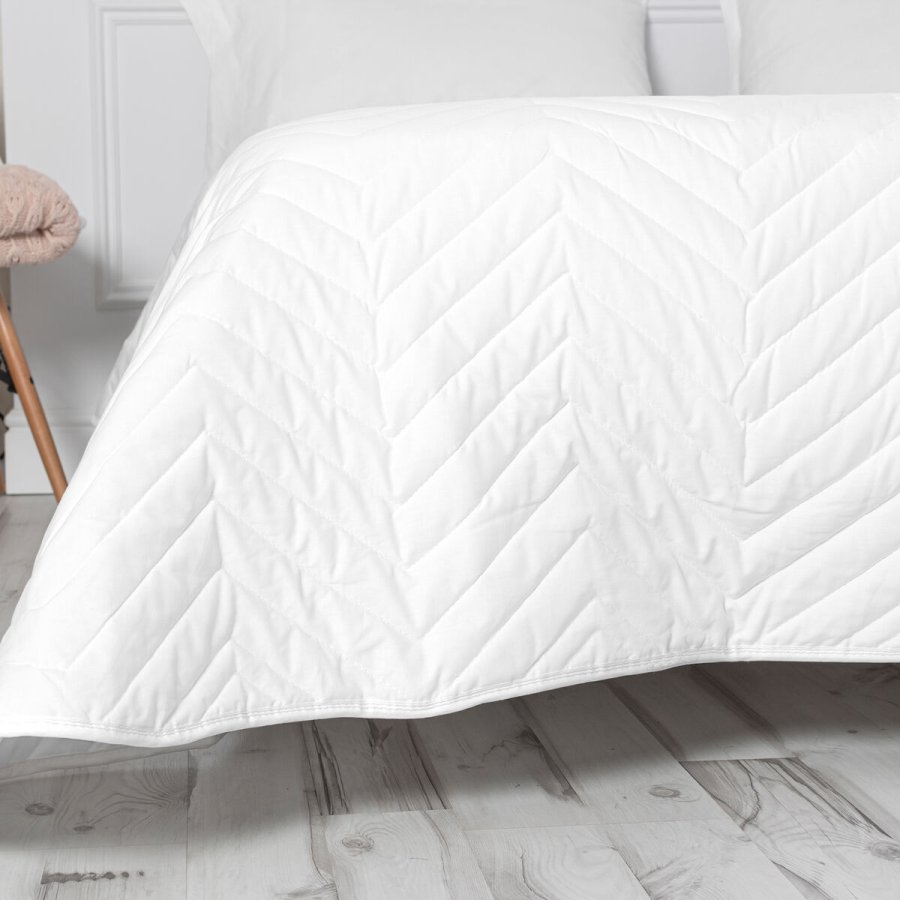 Sengetppe (vattppe) HappyFriday Arista Hvid 270 x 260 cm #21