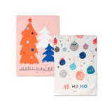 Karklud HappyFriday Xmas Ho Ho Ho Multifarvet 70 x 50 cm (2 enheder) #1