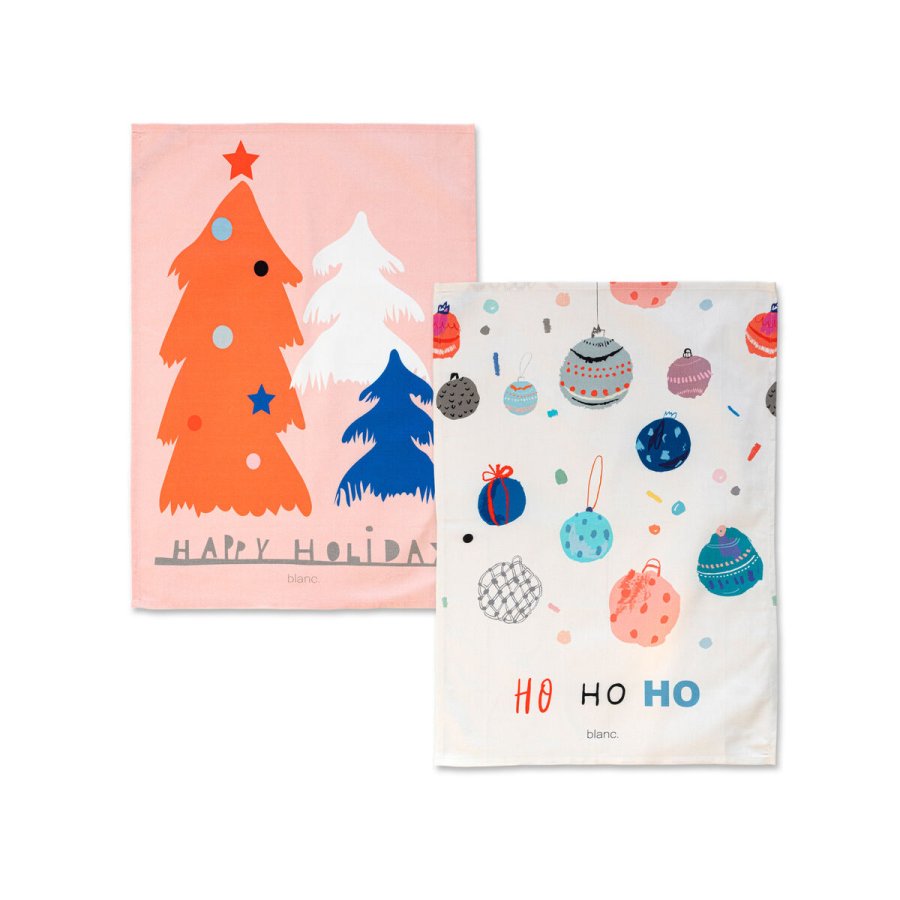 Karklud HappyFriday Xmas Ho Ho Ho Multifarvet 70 x 50 cm (2 enheder) #1