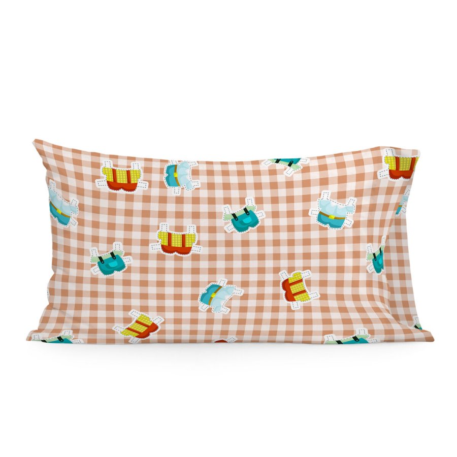 Pudebetrk HappyFriday Mr Fox Piggys Vichy Multifarvet 50 x 75 cm #1