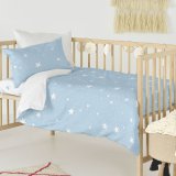 Dynebetrk st HappyFriday Basic Kids Bl Vugge til baby 2 Dele #16