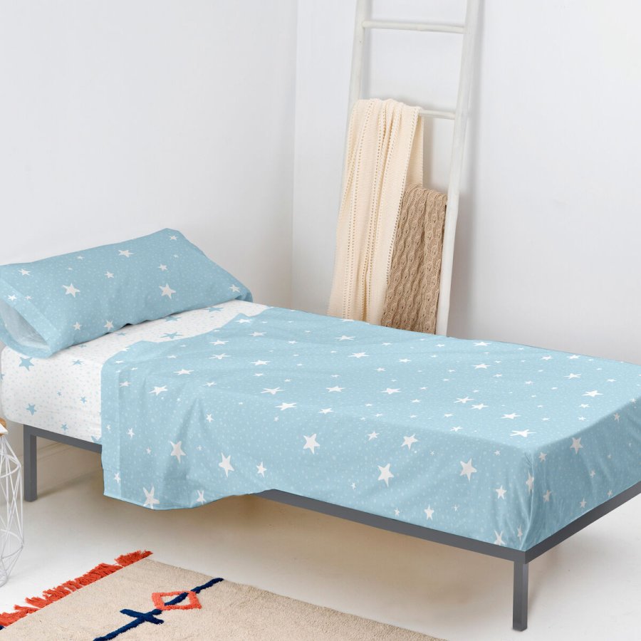 Sengetj st HappyFriday Basic Kids Little star Bl Seng 105 2 Dele #2