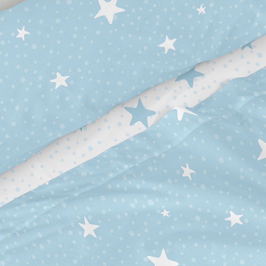 Sengetj st HappyFriday Basic Kids Little star Bl Seng 105 2 Dele #3
