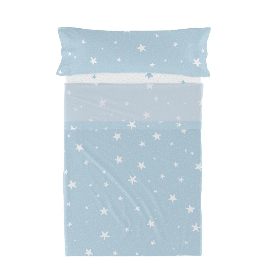 Sengetj st HappyFriday Basic Kids Little star Bl Seng 105 2 Dele #1