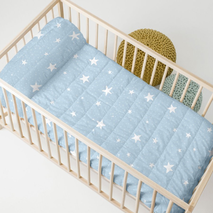 Sengetppe (vattppe) HappyFriday BASIC KIDS Bl 100 x 130 cm Vugge til baby #6