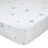 bundplastik HappyFriday BASIC KIDS Bl Hvid 60 x 120 x 14 cm Stjerner #1
