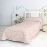 Sengetppe (vattppe) HappyFriday BASIC KIDS Pink 200 x 260 cm #1