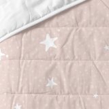 Sengetppe (vattppe) HappyFriday BASIC KIDS Pink 100 x 130 cm Vugge til baby #1