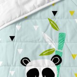 Sengetppe (vattppe) HappyFriday Moshi Moshi Bl 100 x 130 cm Pandabjrn #3