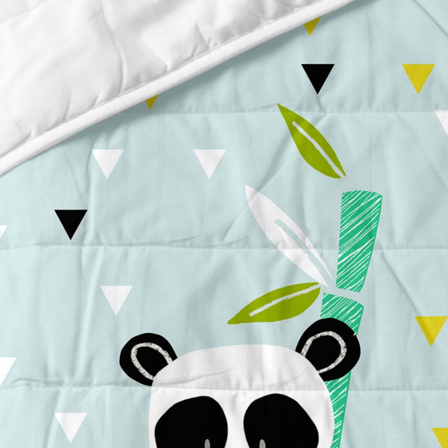 Sengetppe (vattppe) HappyFriday Moshi Moshi Bl 100 x 130 cm Pandabjrn #3