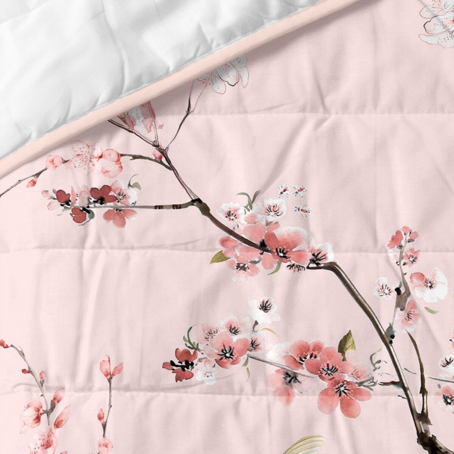 Sengetppe (vattppe) HappyFriday HF Chinoiserie Multifarvet Pink 240 x 260 cm #16
