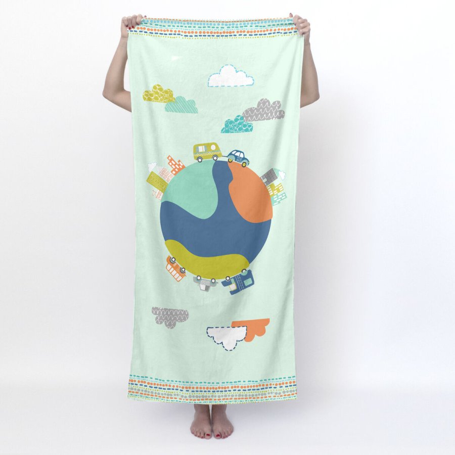 badelagen HappyFriday Moshi Moshi Holidays Multifarvet 70 x 150 cm #2
