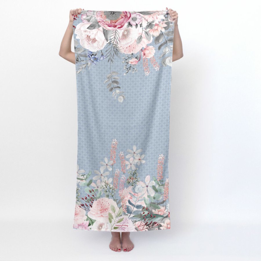 badelagen HappyFriday Soft Bouquet Multifarvet 70 x 150 cm #3