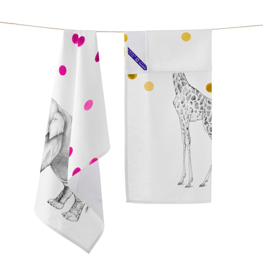 Karklud HappyFriday Savanna Multifarvet 70 x 50 cm (2 enheder) #21