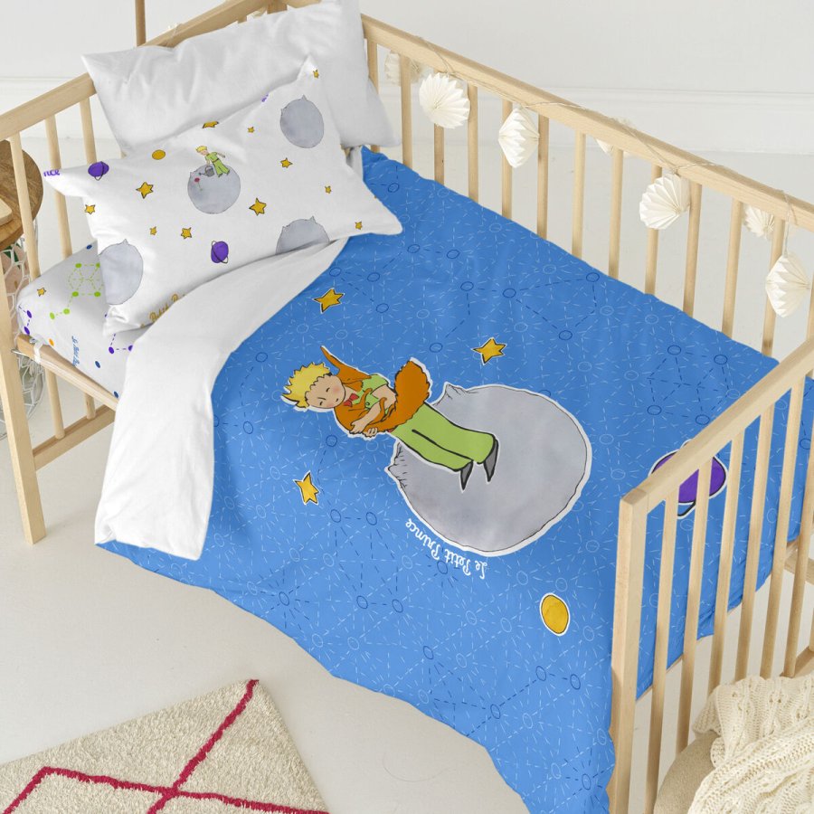 Dynebetrk st HappyFriday Le Petit Prince Accolade Multifarvet Vugge til baby 2 Dele #11