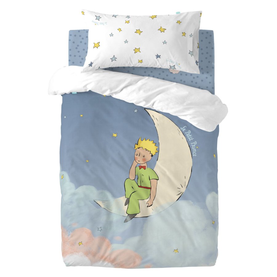 Dynebetrk st HappyFriday Le Petit Prince La Lune Multifarvet Vugge til baby 2 Dele #1