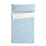 Vatteret sengetj med lynls HappyFriday Basic Little Star Bl 105 x 200 cm #1