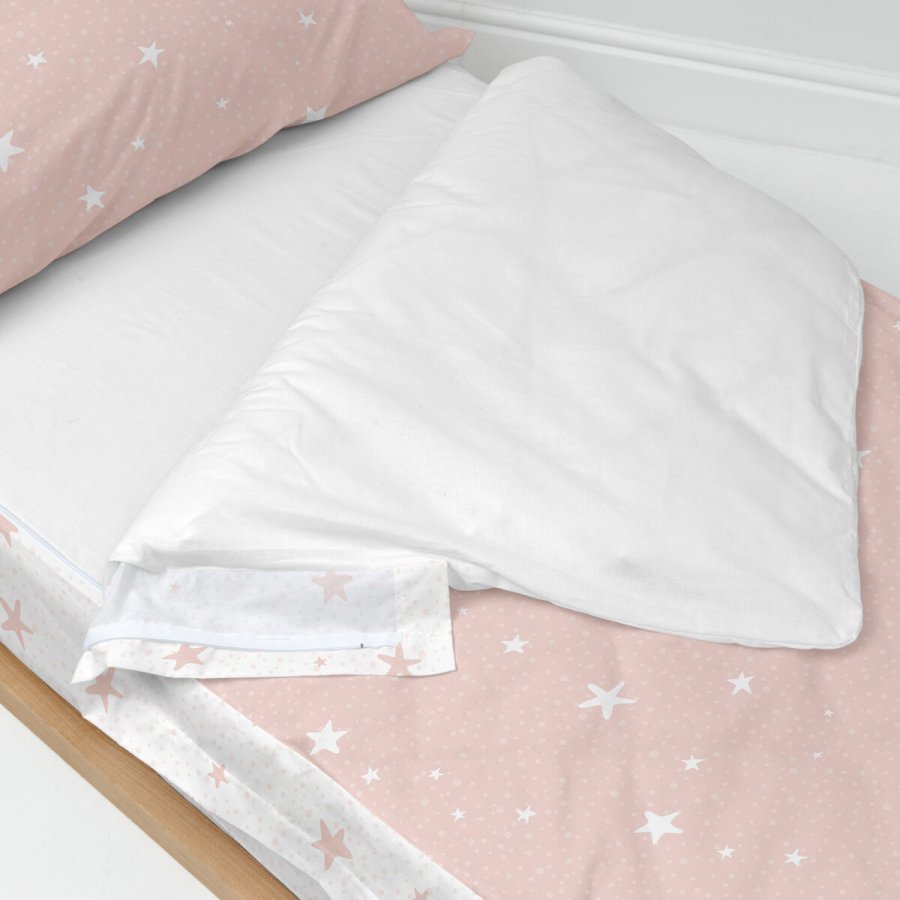 Dynebetrk uden fyld HappyFriday Basic Kids Little star Pink 90 x 200 cm #4