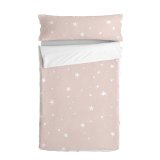 Dynebetrk uden fyld HappyFriday Basic Kids Little star Pink 90 x 200 cm #1
