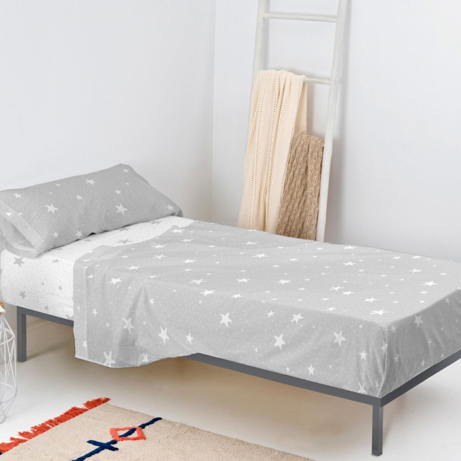 Sengetj st HappyFriday Basic Kids Little star Gr Seng 105 180 x 270 cm 2 Dele #2
