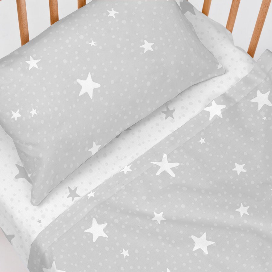 Sengetj st HappyFriday Basic Kids Little star Gr Vugge til baby 2 Dele #3