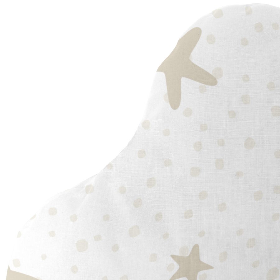 Pude HappyFriday Basic Beige Stjerner 60 x 40 cm #3