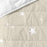 Sengetppe (vattppe) HappyFriday BASIC KIDS Beige 100 x 130 cm Vugge til baby #1