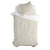 Dynebetrk st HappyFriday Basic Kids Beige Seng 80 2 Dele #1