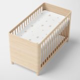 bundplastik HappyFriday BASIC KIDS Hvid Beige 70 x 140 x 14 cm Stjerner #2