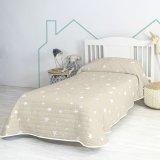 Sengetppe (vattppe) HappyFriday BASIC KIDS Beige 180 x 260 cm #1