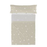 Sengetj st HappyFriday Basic Kids Little star Beige Seng 105 180 x 270 cm 2 Dele #1