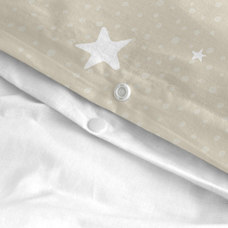 Dynebetrk st HappyFriday Basic Kids Beige Vugge til baby 2 Dele #21