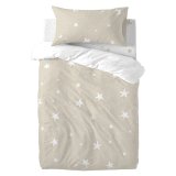 Dynebetrk st HappyFriday Basic Kids Beige Vugge til baby 2 Dele #1