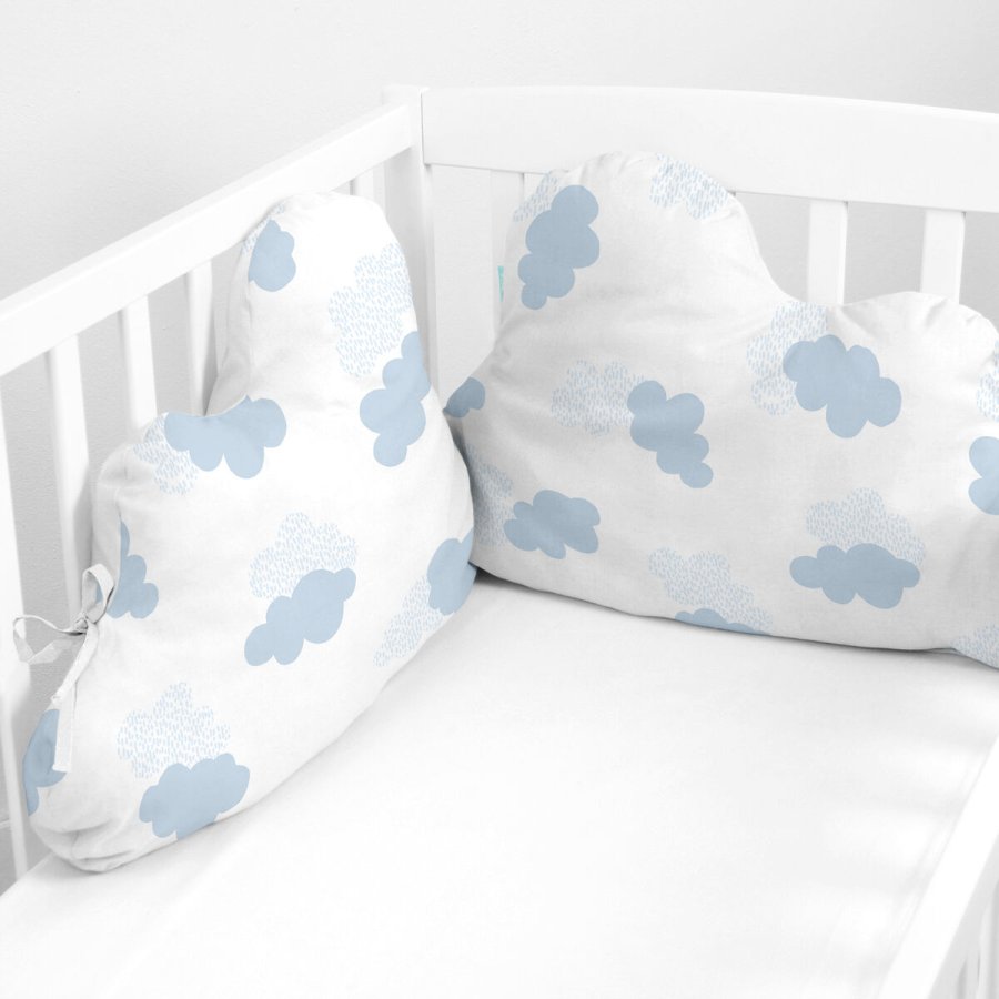 Barnesengbeskytter HappyFriday Basic Kids Clouds Bl 60 x 40 cm #3