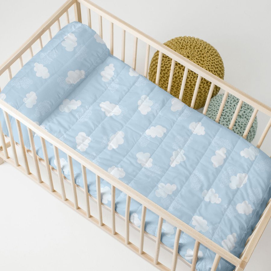 Sengetppe (vattppe) HappyFriday BASIC KIDS Bl 100 x 130 cm Vugge til baby #6