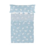 Sengetj st HappyFriday Basic Kids Clouds Bl Seng 105 180 x 270 cm 2 Dele #1