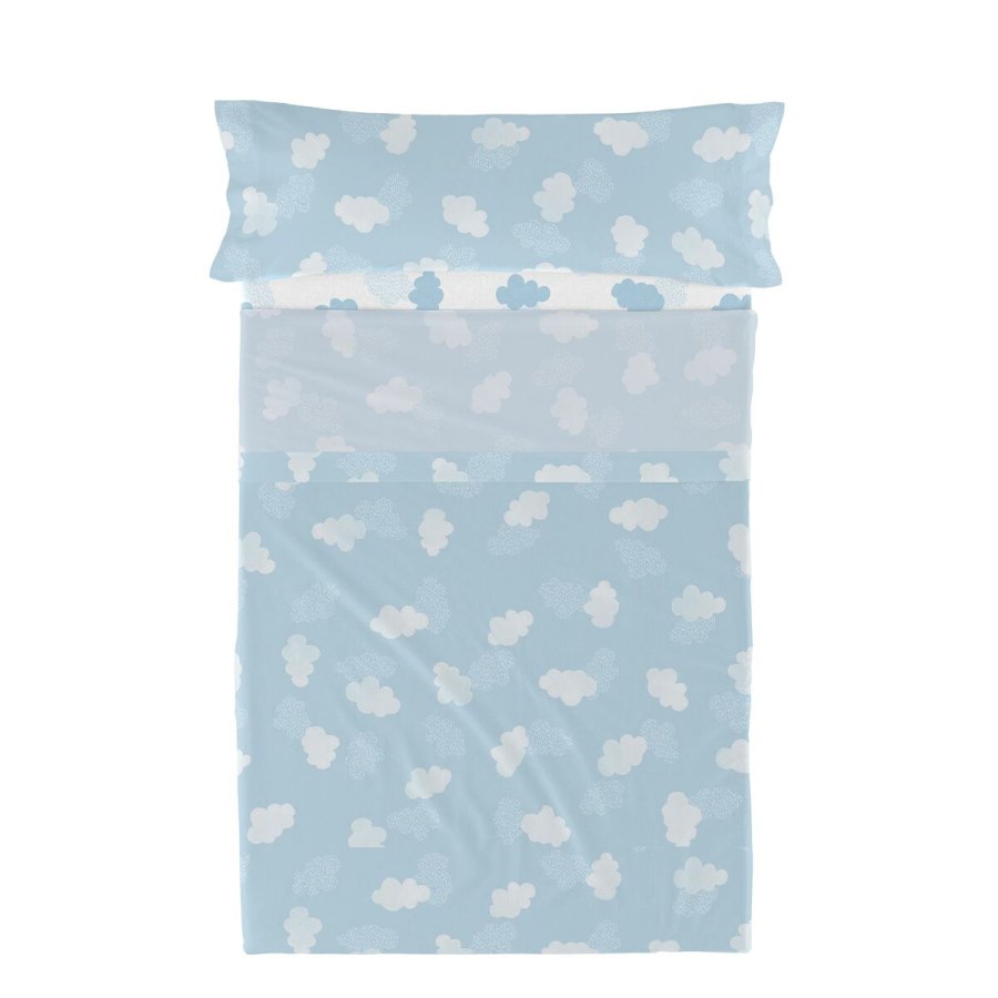 Sengetj st HappyFriday Basic Kids Clouds Bl Seng 105 180 x 270 cm 2 Dele #1