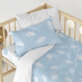 Dynebetrk st HappyFriday Basic Kids Bl Vugge til baby 2 Dele #16