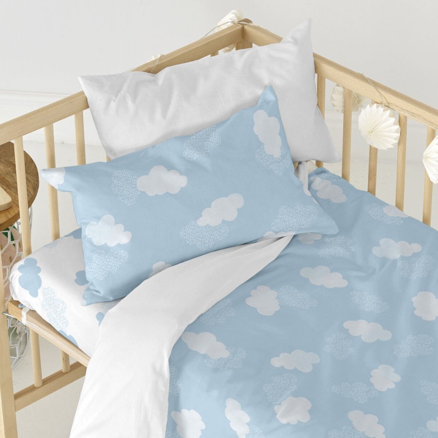 Dynebetrk st HappyFriday Basic Kids Bl Vugge til baby 2 Dele #16