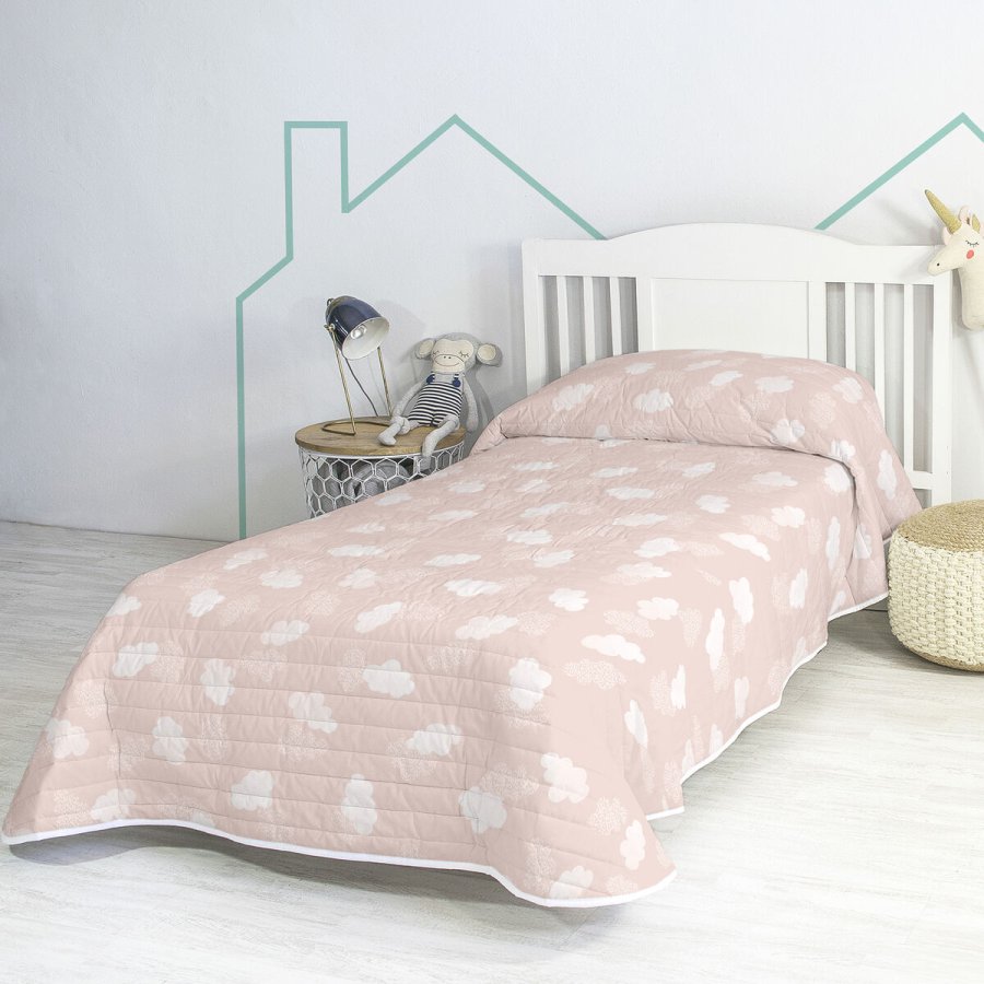 Sengetppe (vattppe) HappyFriday BASIC KIDS Pink 200 x 260 cm #1